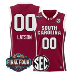 Ta'Niya Latson Jersey #00 South Carolina 2026 Final Four Stitched Garnet by My store basketball