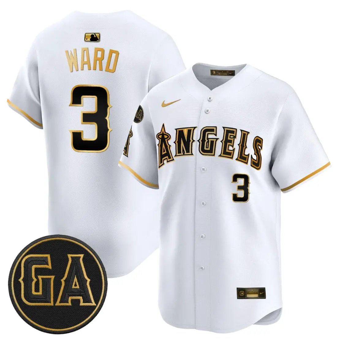 Taylor Ward Jersey #3 Angels Garret Anderson Tribute Premier Stitched by My Store