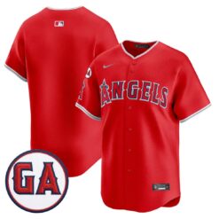 Team Jersey Blank Angels Garret Anderson Tribute Premier Stitched by My Store