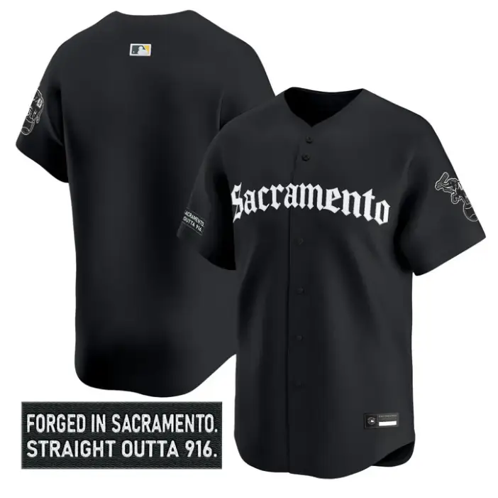 Team Jersey Blank Athletics Sacramento Gothic Edition Stitched by My Store