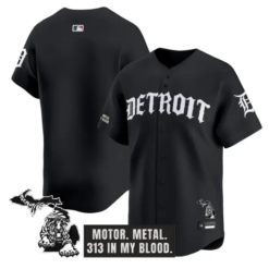 Team Jersey Blank Detroit Tigers Old English Edition Stitched by My Store