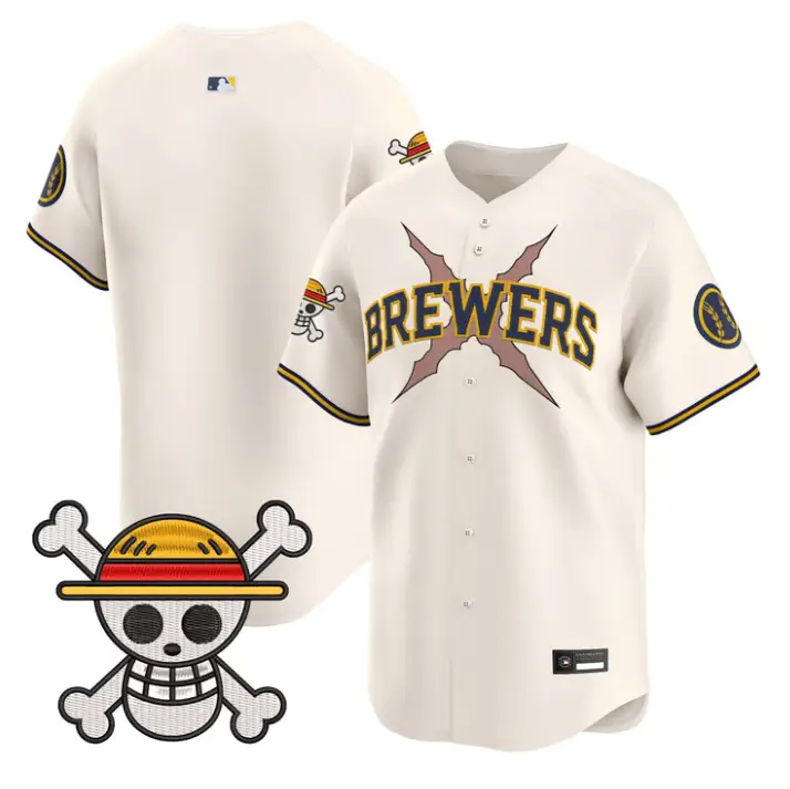 Team Jersey Blank Milwaukee Brewers One Piece Premier Stitched by My Store