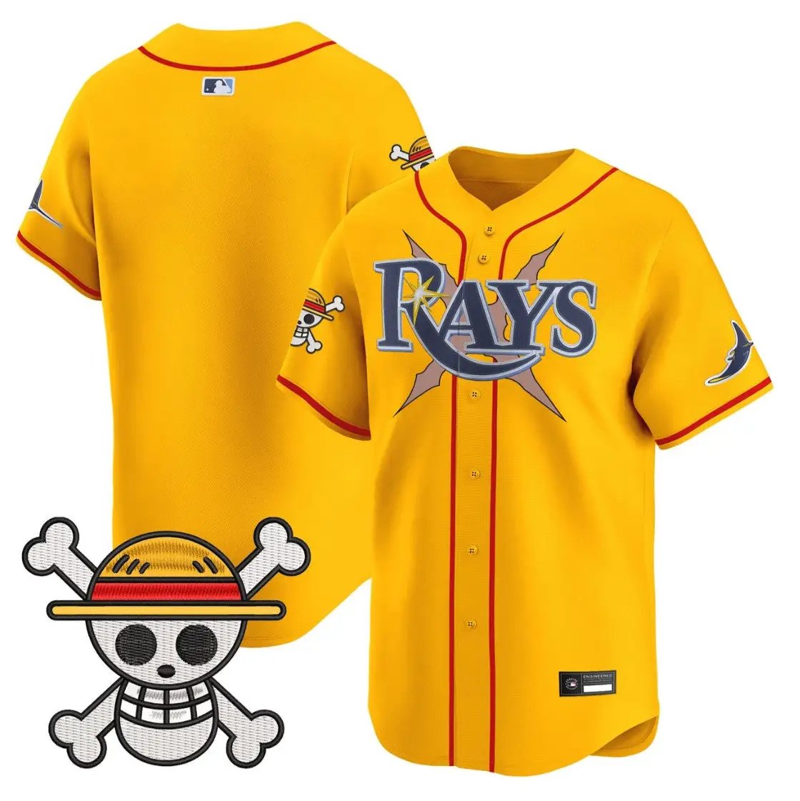 Team Jersey Blank Tampa Bay Rays One Piece Premier Limited Stitched by My Store