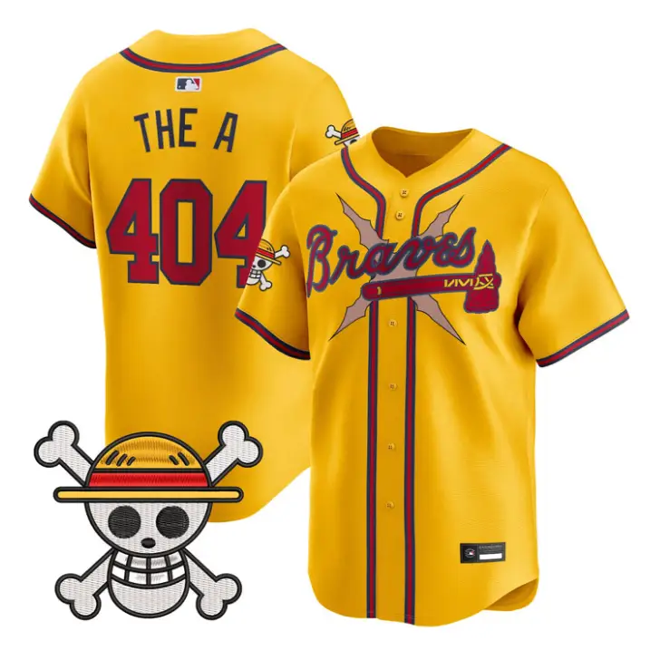 The A Jersey #404 Atlanta Braves One Piece Premier Limited Stitched by My Store