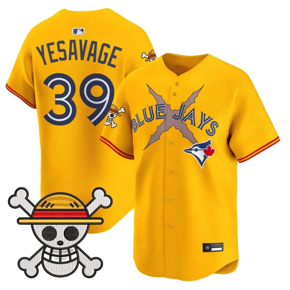 Trey Yesavage Jersey #39 Blue Jays One Piece Premier Limited Stitched by My Store