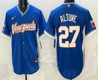 Venezuela #27 Jose Altuve Blue 2026 World Baseball Classic Cool Base Jersey by My Store