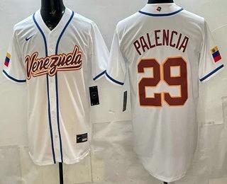 Venezuela #29 Daniel Palencia White 2026 World Baseball Classic Cool Base Jersey by My Store