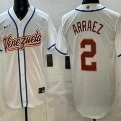 Venezuela #2 Luis Arraez White 2026 World Baseball Classic Cool Base Jersey by My Store