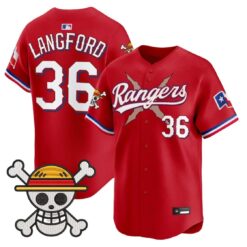 Wyatt Langford Jersey #36 Texas Rangers One Piece Premier Stitched by My Store