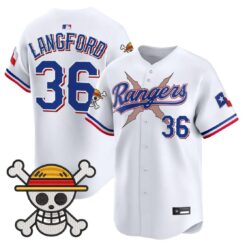 Wyatt Langford Jersey #36 Texas Rangers One Piece Premier Stitched by My Store