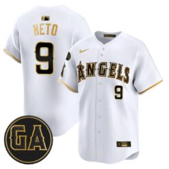 Zach Neto Jersey #9 Angels Garret Anderson Tribute Premier Stitched by My Store