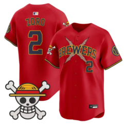 Zoro Jersey #2 Milwaukee Brewers One Piece Vapor Premier Stitched by My Store
