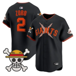 Zoro Jersey #2 San Francisco Giants One Piece Premier Stitched by My Store