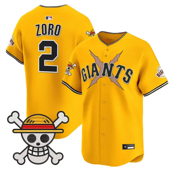 Zoro Jersey #2 San Francisco Giants One Piece Premier Stitched by My Store