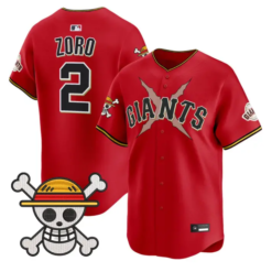 Zoro Jersey #2 San Francisco Giants One Piece Premier Stitched by My Store