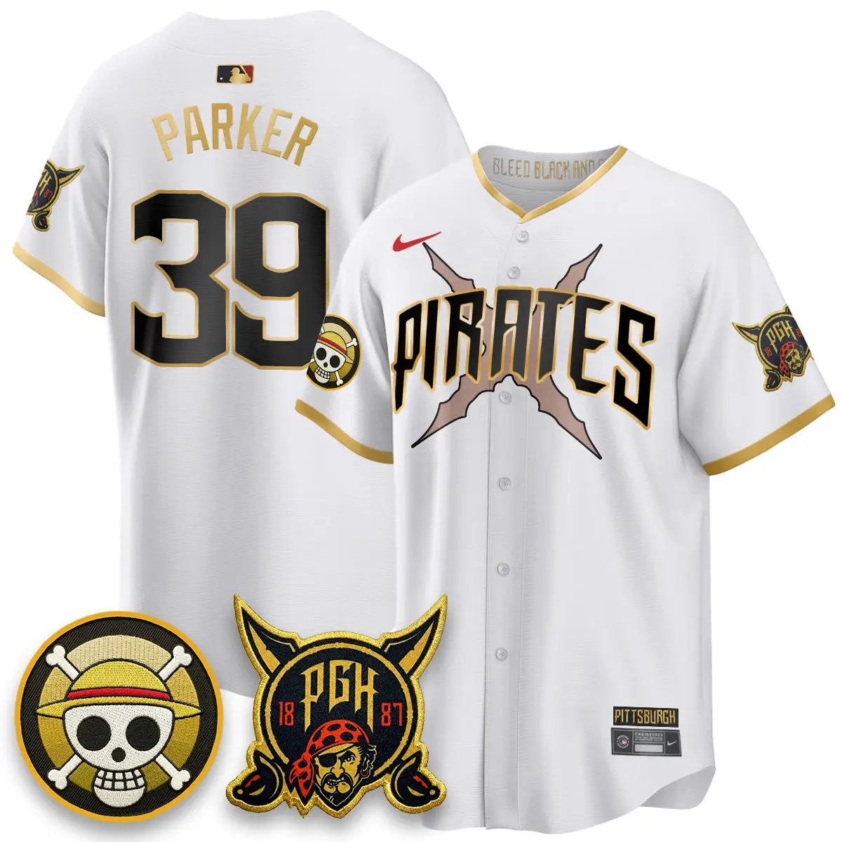 PIT 2026 City Connect x One Piece Vapor Limited Jersey - All Stitched by Pittsburgh Pirates