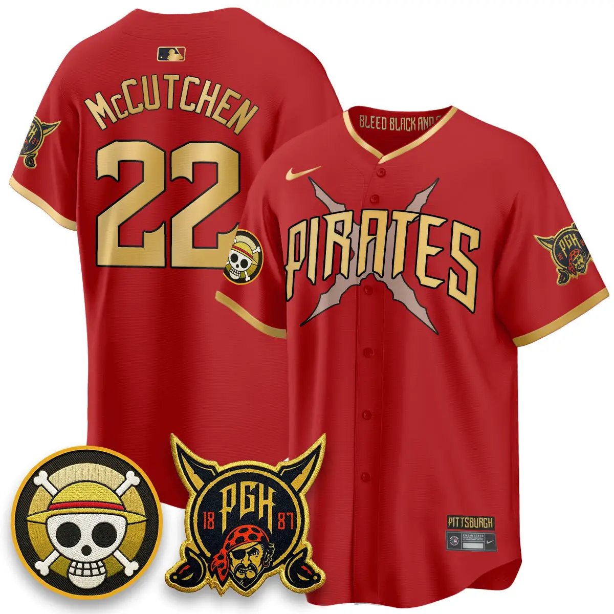 PIT 2026 City Connect x One Piece Vapor Limited Jersey - All Stitched by Pittsburgh Pirates
