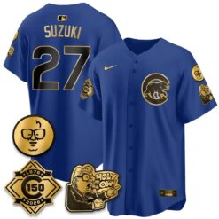 CHC 150th Anniversary Harry Caray Holy Cow Vapor Premier Limited Jersey - All Stitched V3 by Chicago Cubs