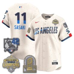 Los Angeles Dodgers 2026 New Era Gold Collection Vapor Limited Jersey - B2B Champs - All Stitched by Los Angeles Dodgers
