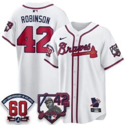 ATL 2026 Jackie Robinson Day Vapor Limited Red Jersey - All Stitched by Atlanta Braves