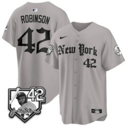 NYY 2026 Jackie Robinson Day Gothic Vapor Limited Jersey - All Stitched by New York Yankees