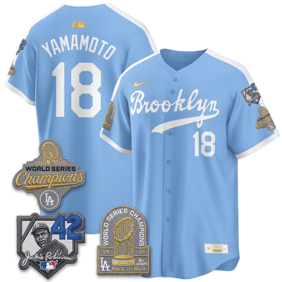 LAD 2026 Brooklyn Jackie Robinson Limited Jersey - All Stitched by Los Angeles Dodgers