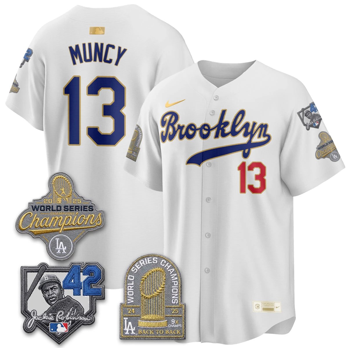 LAD 2026 Brooklyn Jackie Robinson Limited Jersey - All Stitched by Los Angeles Dodgers
