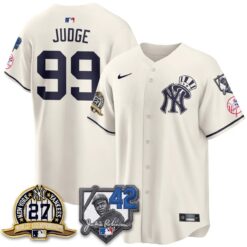 New York Yankees 2026 Jackie Robinson Day Vapor Limited Gold Edition Jersey - All Stitched - V2 by New York Yankees