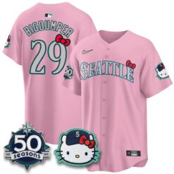 SEA x Meow KT Night Limited Jersey - All Stitched by Seattle Mariners
