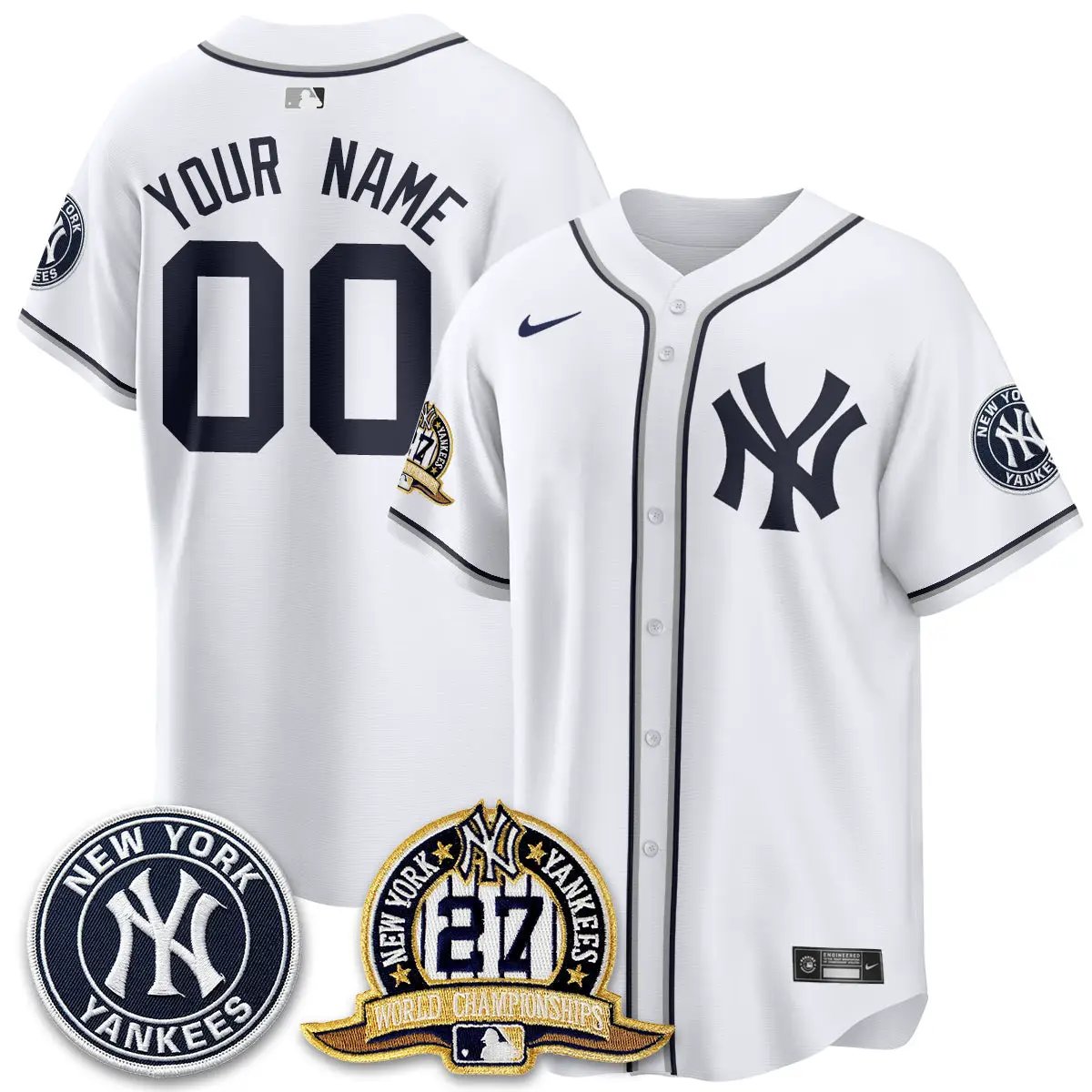 New York Yankees 2026 Black Out Style Vapor Limited Custom Jersey - All Stitched by New York Yankees