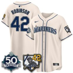 SEA 2026 Jackie Robinson New Era Vapor Limited Jersey - All Stitched by Seattle Mariners
