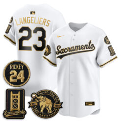 OAK 2026 Alternate Sacramento 125 Years Limited Vapor Gold Edition Jersey - All Stitched by Oakland Athletics