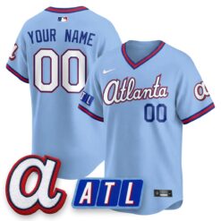 ATL 2026 New Era City Connect Vapor Custom Limited Jersey - All Stitched by Atlanta Braves