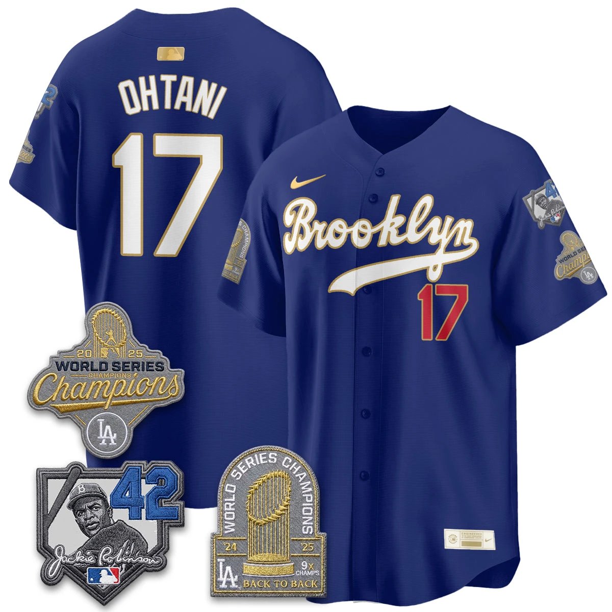 LAD 2026 Brooklyn Jackie Robinson Limited Jersey - All Stitched by Los Angeles Dodgers
