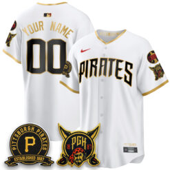 Pittsburgh Pirates Vapor Limited Custom Jersey - Cobra & Est 1887 Patch - All Stitched by Pittsburgh Pirates