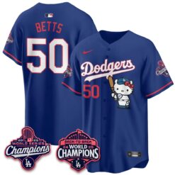 LAD x Hello Kitty Night 2026 Vapor Jersey - All Stitched by Los Angeles Dodgers