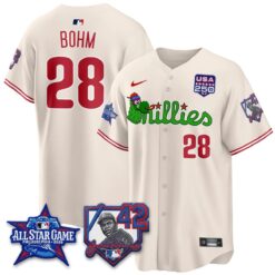 Philadelphia Phillies Phanatic 2026 New Era & 250th USA Vapor Limited Jersey - All Star Game - All Stitched by Philadelphia Phillies