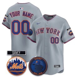 New York Mets 2026 Davey Johnson In Memoriam Vapor Limited Custom Jersey - All Stitched by New York Mets