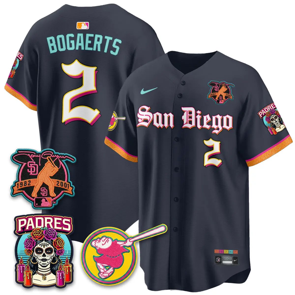 SD 2026 City Connect x Tony Gwynn Patch Vapor Premier Limited Jersey - All Stitched by San Diego Padres