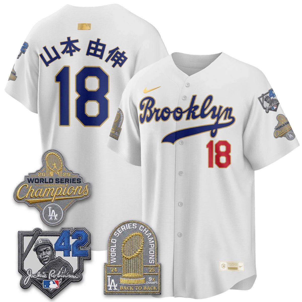 LAD 2026 Brooklyn Jackie Robinson Limited Jersey - All Stitched by Los Angeles Dodgers