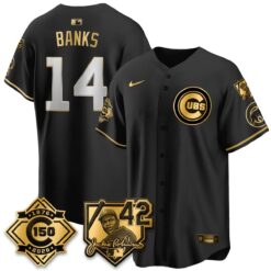 Chicago Cubs 150th Anniversary & Jackie Robinson Day Patch Vapor Premier Limited Jersey - All Stitched by Chicago Cubs