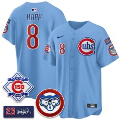 CHC 150th Anniversary Holy Cow Vapor Premier Royal Limited Jersey - All Stitched by Chicago Cubs