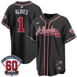 Atlanta Braves 2026 Black Out Style Vapor Limited Jersey - All Stitched by Atlanta Braves