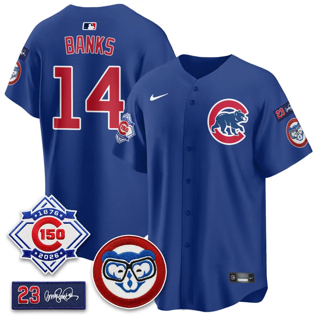 CHC 150th Anniversary Holy Cow Vapor Premier Royal Limited Jersey - All Stitched by Chicago Cubs