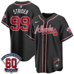 Atlanta Braves 2026 Black Out Style Vapor Limited Jersey - All Stitched by Atlanta Braves