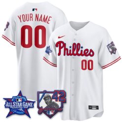 Philadelphia Phillies 2026 Jackie Robinson New Era - All Star Game Vapor Limited Custom Jersey - All Stitched by Philadelphia Phillies