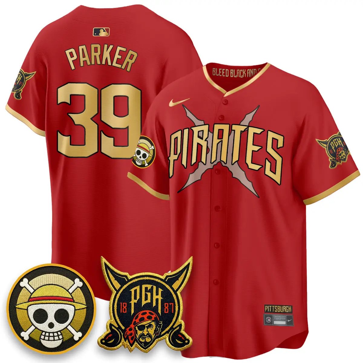 PIT 2026 City Connect x One Piece Vapor Limited Jersey - All Stitched by Pittsburgh Pirates