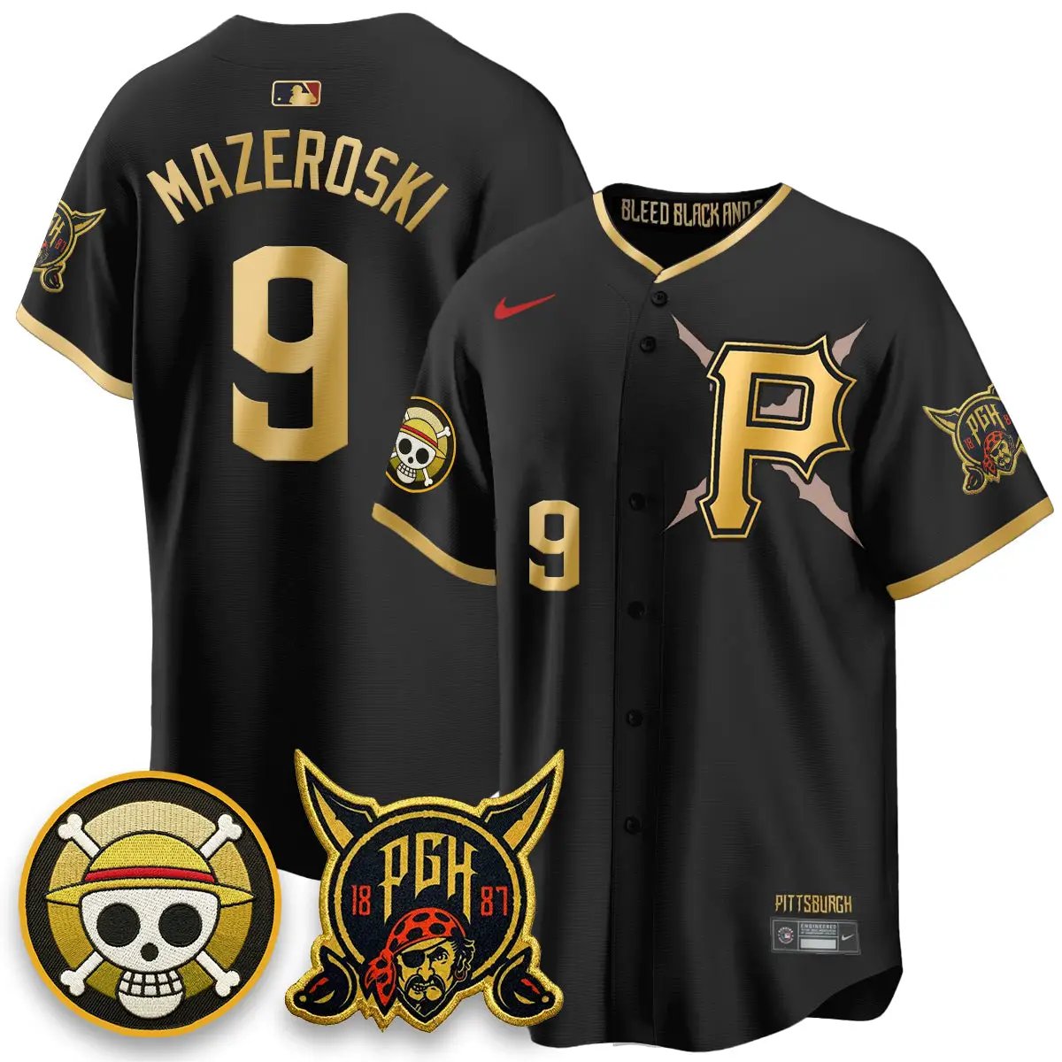 PIT 2026 City Connect x One Piece Vapor Limited Jersey - All Stitched by Pittsburgh Pirates