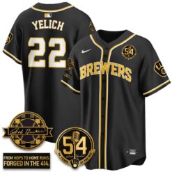 MIL 2026 Black Out Style Limited Vapor Jersey - All Stitched by Milwaukee Brewers