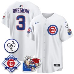 Chicago Cubs 150th Anniversary Harry Caray Holy Cow Vapor Premier Limited Jersey - All Stitched V2 by Chicago Cubs